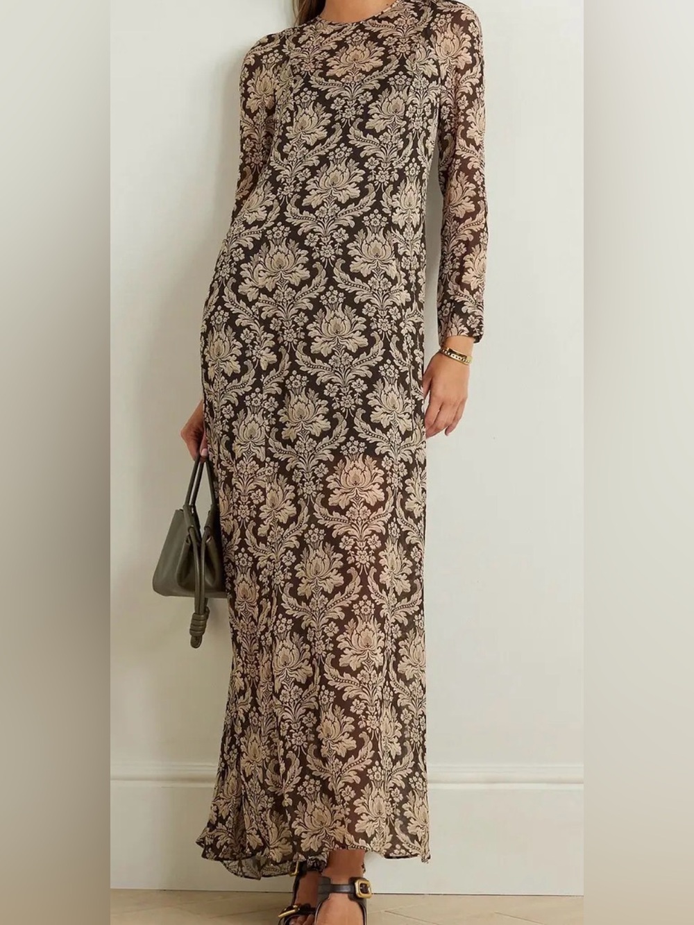 ZIMMERMANN Luminosity printed crepe de chine maxi dress size 8 (Zimmermann 2)